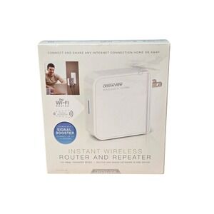 CrystalView Instant Wireless Router Repeater Signal Booster WiFi 150 Mbps